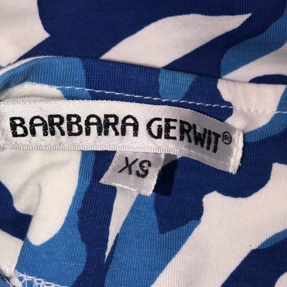 Barbara Gerwhit size xsmall blue coral tunic - Picture 3 of 4